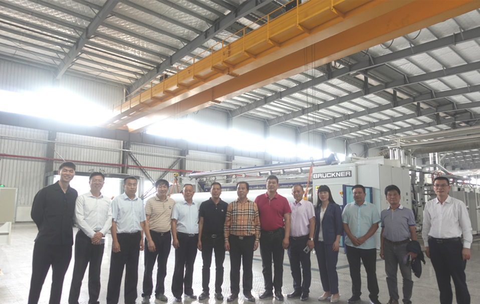 银娱优越会717新资料科技工业园 BOPP薄膜出产线开机典礼隆沉进行